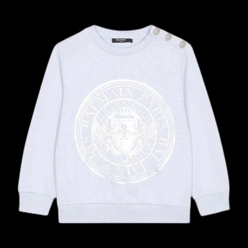 Balmain Kids Logo Sweatshirt 'Blue'