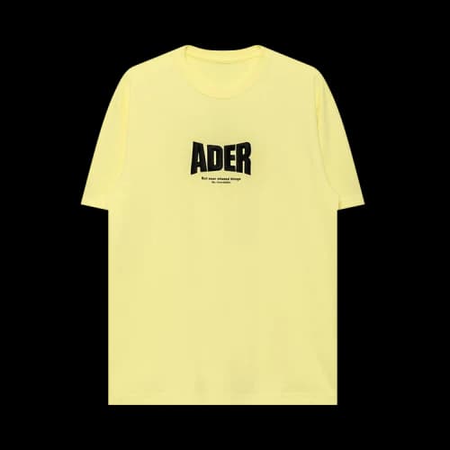 Ader Error Logo Embroidery T-Shirt 'Yellow'