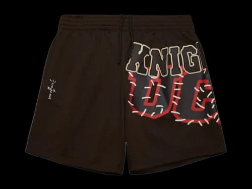 Travis Scott Cactus Jack x M&N x UCF Shorts Brown