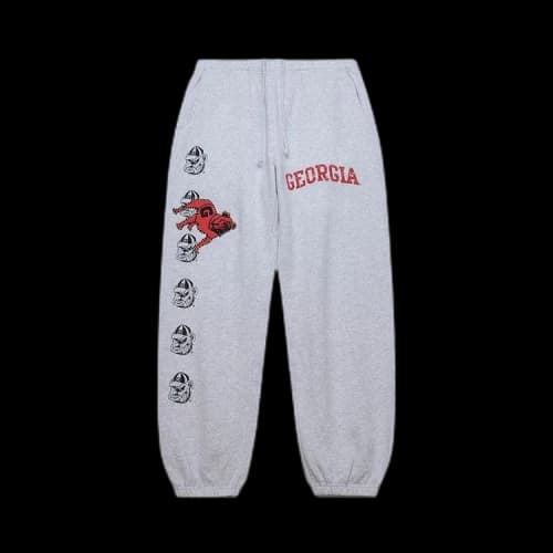 Cactus Jack by Travis Scott x Mitchell & Ness University Of Georgia Sweatpants 'Grey Heather'