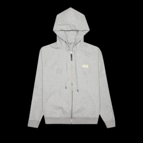 Ader Error Mask Zip-Up Hoodie 'Grey'