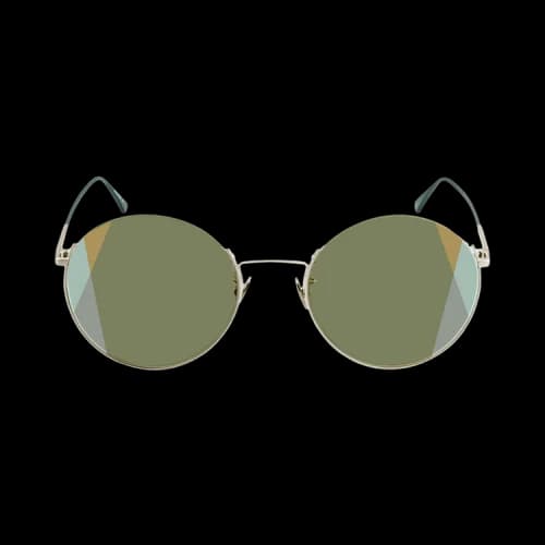 Bottega Veneta Round Sunglasses 'Green'