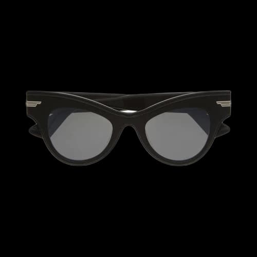 Bottega Veneta Cat Eye Sunglasses 'Black/Silver'