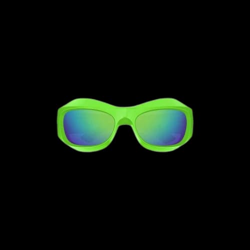 Bottega Veneta Wrap Around Sunglasses 'Green'