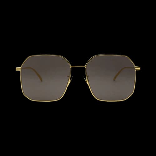Bottega Veneta Square Sunglasses 'Gold'
