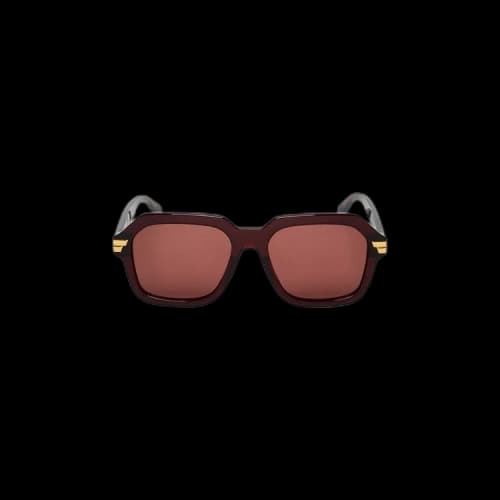 Bottega Veneta Tonal Aviator Sunglasses 'Burgundy'