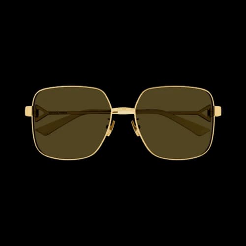 Bottega Veneta Rectangle Sunglasses 'Brown'