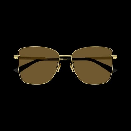Bottega Veneta Rectangle Sunglasses 'Brown'