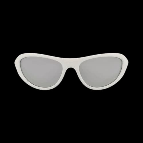 Bottega Veneta Shield Injection Sunglasses 'White/Silver'