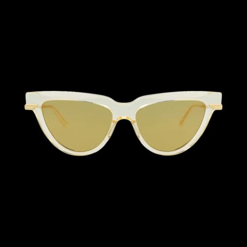 Bottega Veneta Cat Eye Recycled Sunglasses 'Yellow/Gold/Brown'