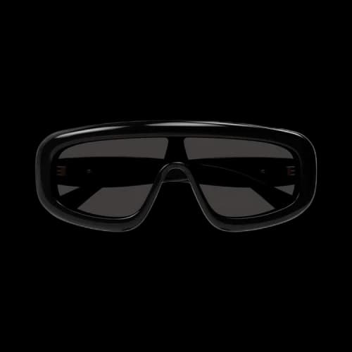 Bottega Veneta Bombe Shield Sunglasses 'Black/Grey'