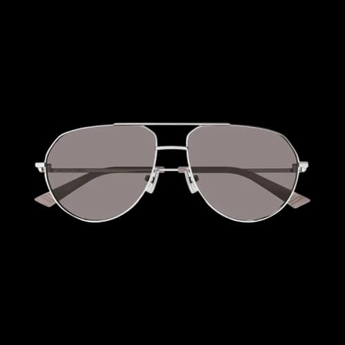 Bottega Veneta Aviator Sunglasses 'Silver'