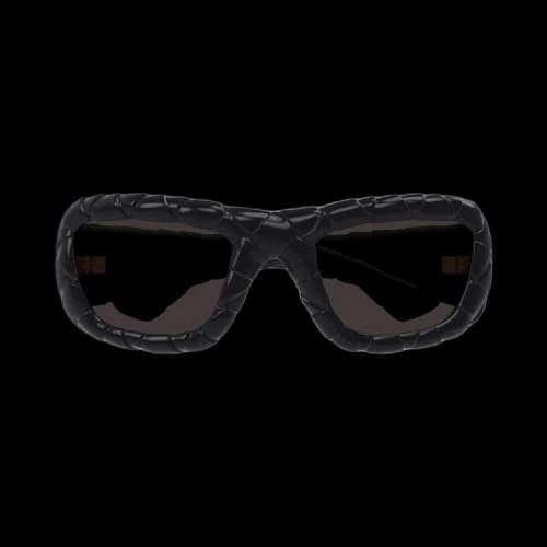 Bottega Veneta Intrecciato Round Sunglasses 'Black'