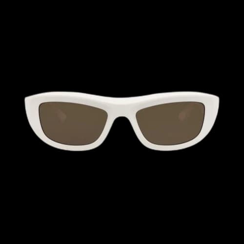 Bottega Veneta Square Sunglasses 'Ivory/Brown'