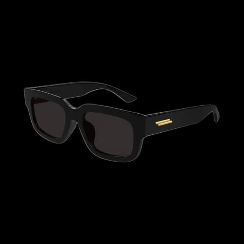 Bottega Veneta Ultrathin Squared Sunglasses 'Black/Grey'
