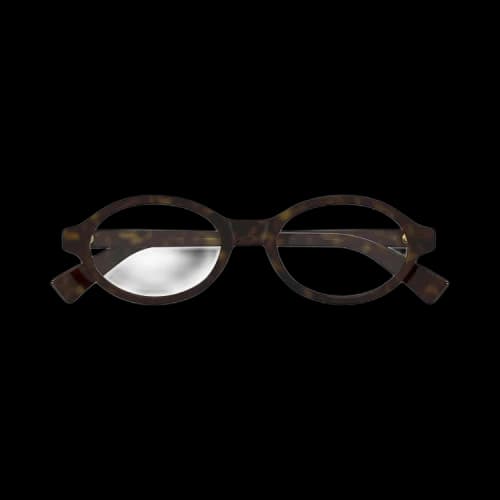 Bottega Veneta Oval Glasses 'Havana'