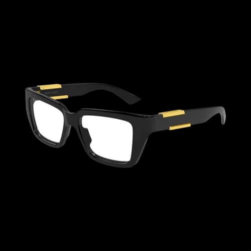 Bottega Veneta Rectangular Sunglasses 'Black'