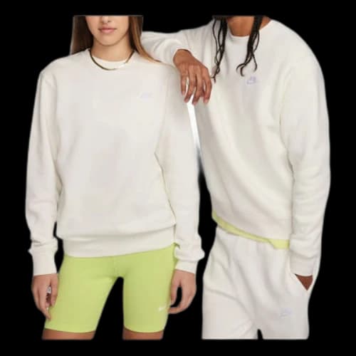 Nike Sportswear Club Fleece Crewneck Sweatshirt 'Sail White'
