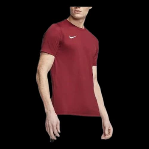 Nike Dri-FIT Logo Printing Round Neck Pullover Short Sleeve Us Edition Wine Red T-Shirt