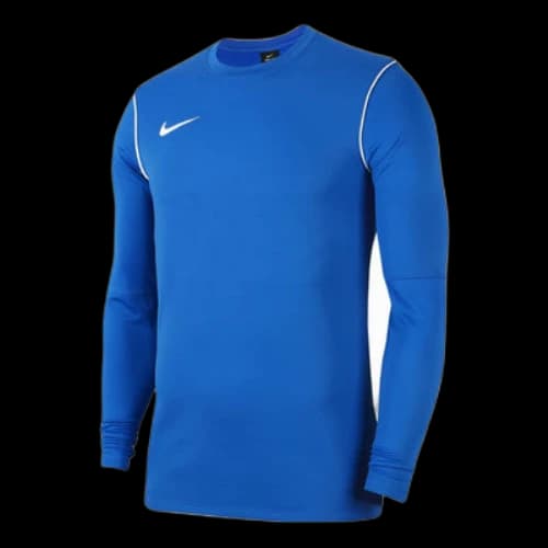 Nike Solid Color Logo Printing Round Neck Pullover Long Sleeves Us Edition Blue T-Shirt