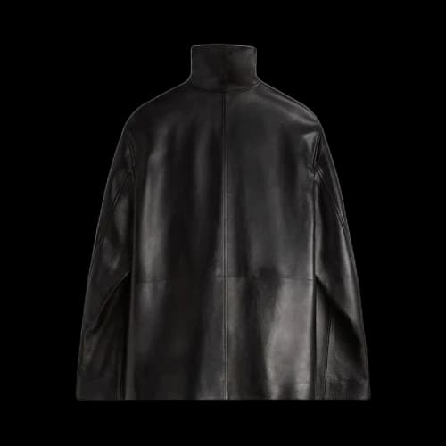 Phoebe Philo Funnel Leather Jacket 'Black'
