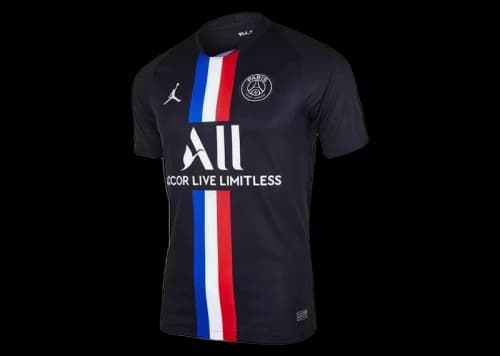 Jordan x Paris Saint-Germain 2019/20 Dri-Fit Stadium Fourth Jersey Black