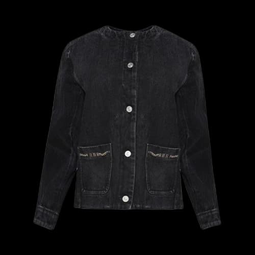 Givenchy Collarless Chain Jacket 'Black'