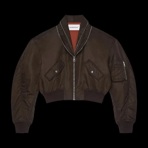 Givenchy Zipped Shawl Collar Bomber 'Brown'