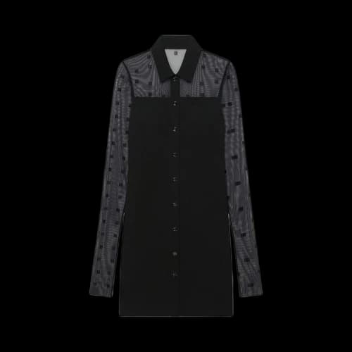 Givenchy Semi Sheer Mini Dress 'Black'
