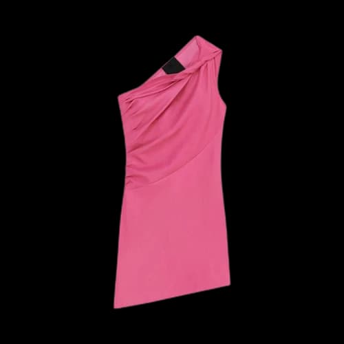 Givenchy Draped Mini Dress 'Fuchsia'