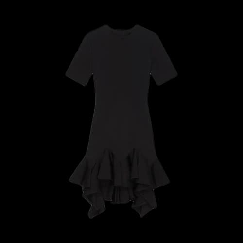 Givenchy Ruffle Midi Dress 'Black'