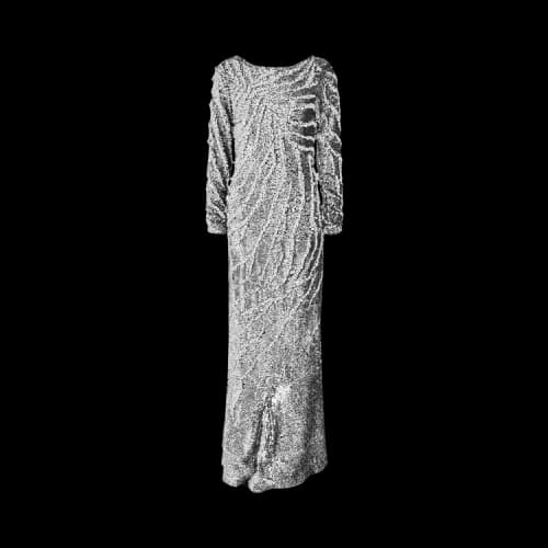 Givenchy Sequined Mermaid Gown 'Silver'