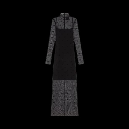 Givenchy Dress In 4G Tulle 'Black'