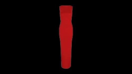 Givenchy Women's Draped Open-Back Dress Poppy Red