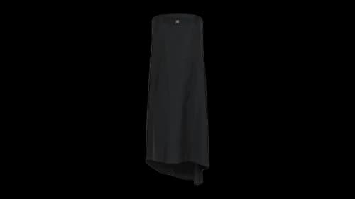 Givenchy Women's Draped Strapless 4G Mini Dress Black
