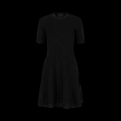 Givenchy Dress In Lurex With Floral Jacquard 'Black'