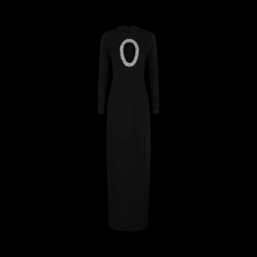 Givenchy Cutout Crystal Embellished Gown 'Black'