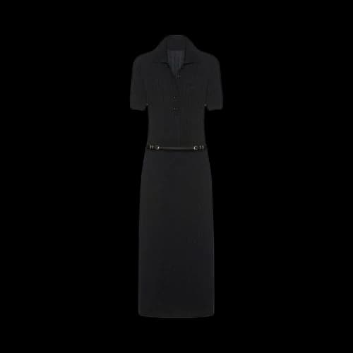 Givenchy Voyou Belt Long Polo Dress 'Black'