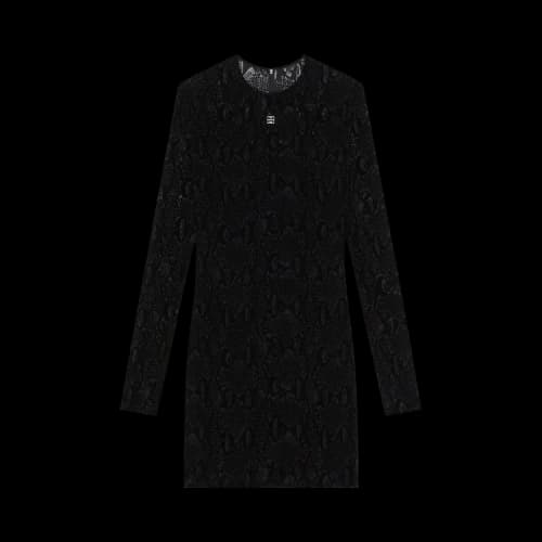Givenchy Flocked Mini Dress 'Black'