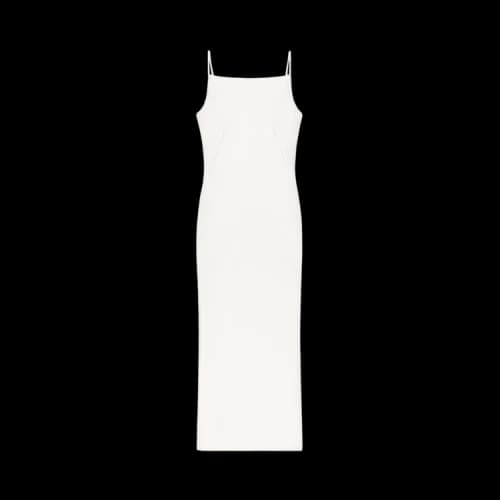 Givenchy Square Neckline Long Dress 'Ivory'