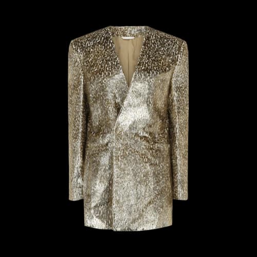 Givenchy Animal Print Single Breasted Blazer 'Golden'