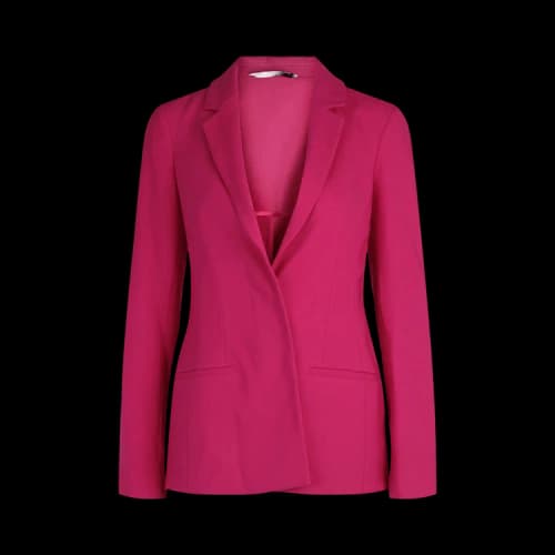 Givenchy Single Breasted Wool Blend Blazer 'Fuchsia'