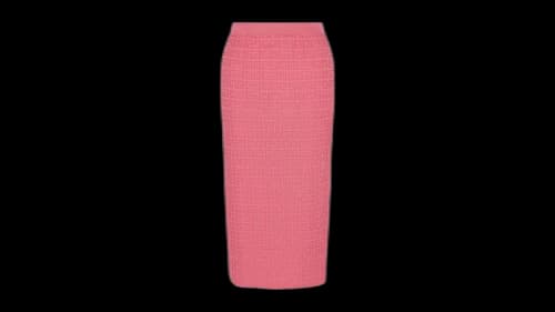 Givenchy Women's 4G Monogram Pencil Skirt Bright Pink
