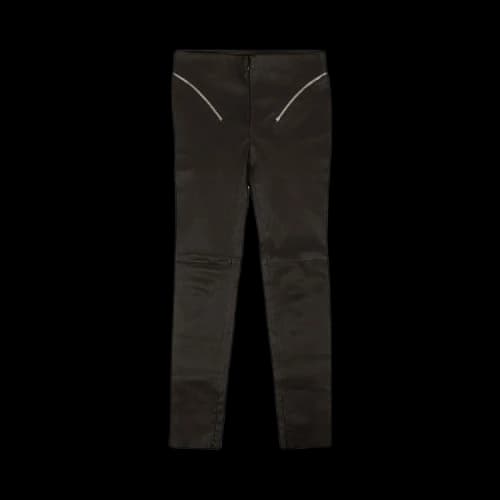 Givenchy Pants In Leather With Zip Details 'Black'