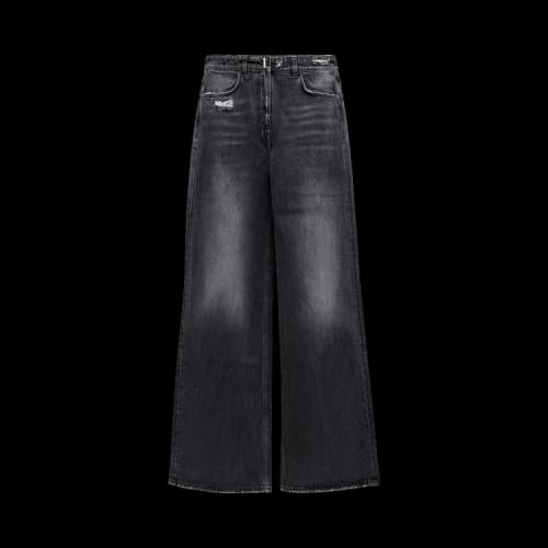 Givenchy Extra Wide Denim Jeans 'Black'