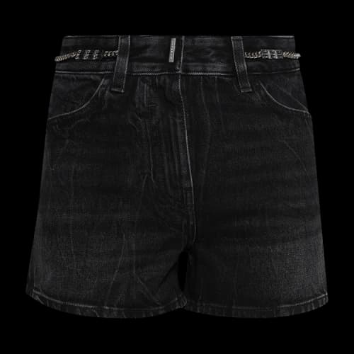 Givenchy Denim Short With Chain 'Black'