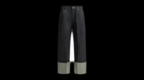 Givenchy Wide Leg Jeans Blue