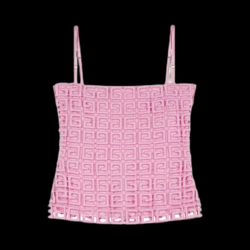 Givenchy 4G Guipure Lace Top 'Pink'