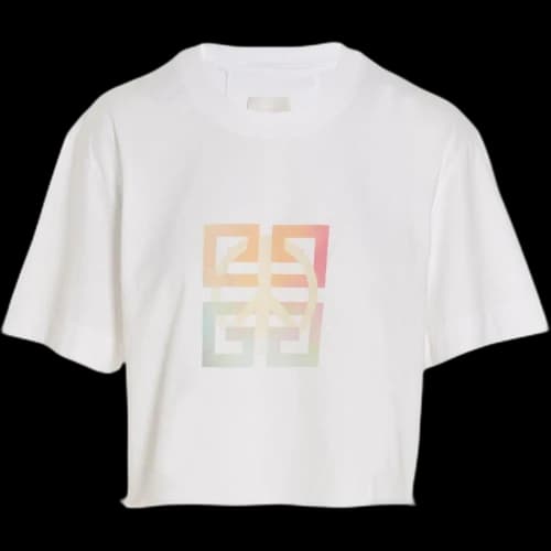 Givenchy Cropped Masculine T-Shirt 'White'