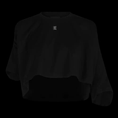 Givenchy Asymmetric Cropped T-Shirt 'Black'
